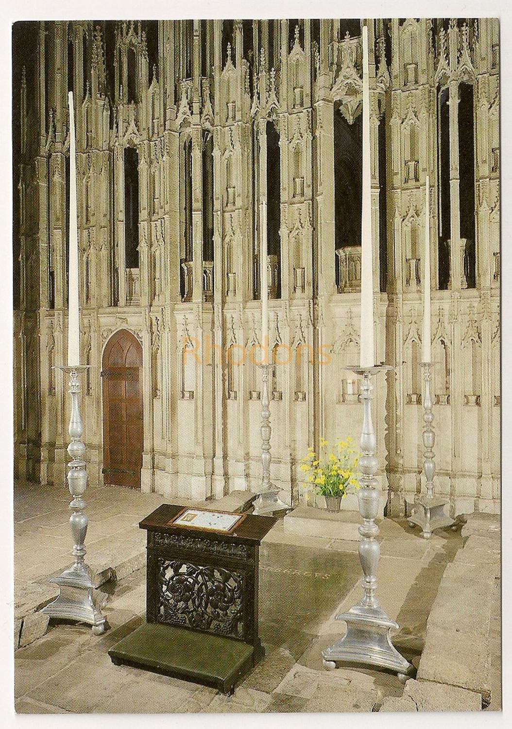 England: Durham. St Cuthberts Tomb, Durham Cathedral. Colour Postcard 