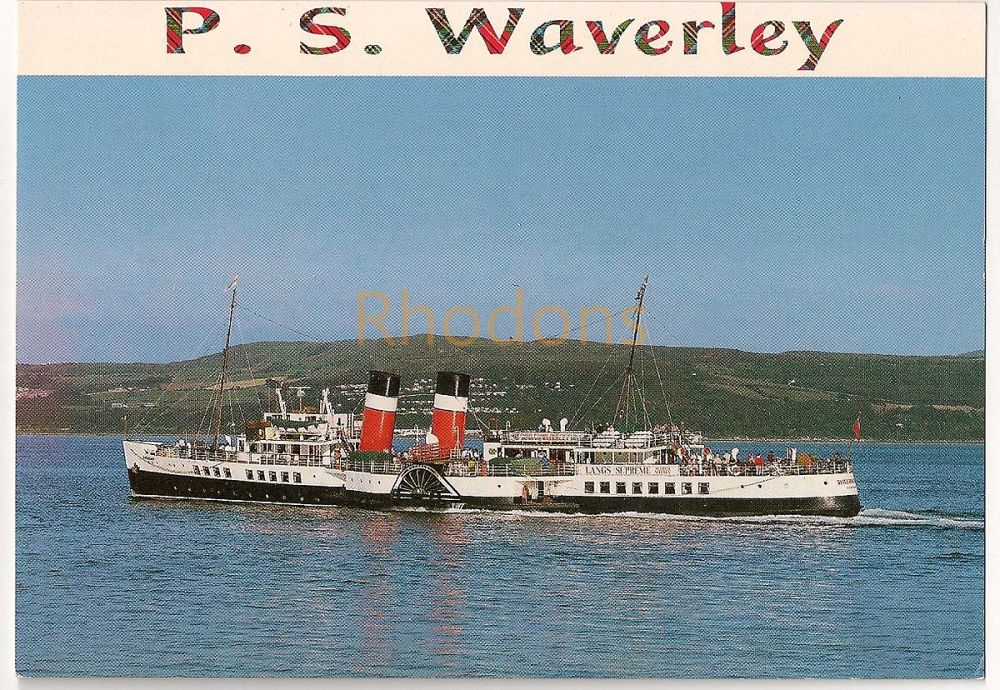 P S Waverley Colour Photo Postcard