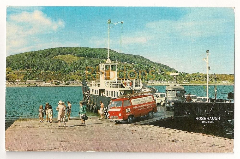 Scotland: Kessock Ferry The Connecting Link Between Inverness And The Black Isle. Colour Photo Postcard