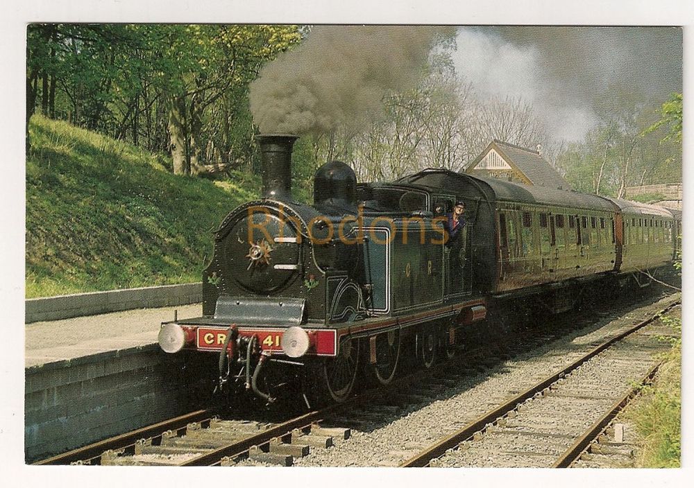 Caledonian Railway Steam Locomotive No 419. Colour Photo Postcard
