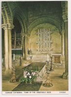 Durham Cathedral Postcard - Tomb Of The Venearble Bede 