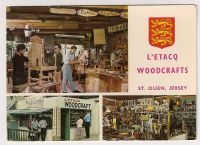 L'Etac Woodcrafts St Ouen Jersey C.I. Advertising Postcard