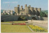Conwy Castle And Bridge, North Wales. Colour Photo Postcard