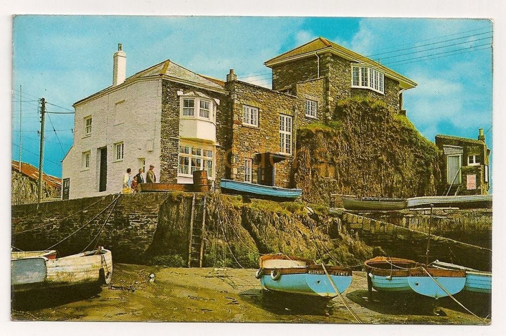 Johnny Frenchmans House, Mevagissy, Cornwall. Colour Photo Postcard 