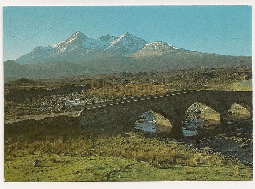 Scotland: Isle Of Skye. The Cuillins From Sligachan, Colour Photo Postcard  