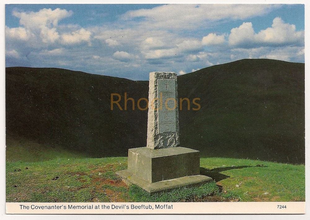 The Covenanters Memorial at The Devils Beeftub, Moffat Postcard 
