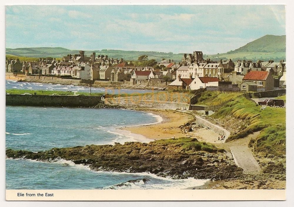 Elie Bay Kingdom of Fife View From The East Colour Postcard 