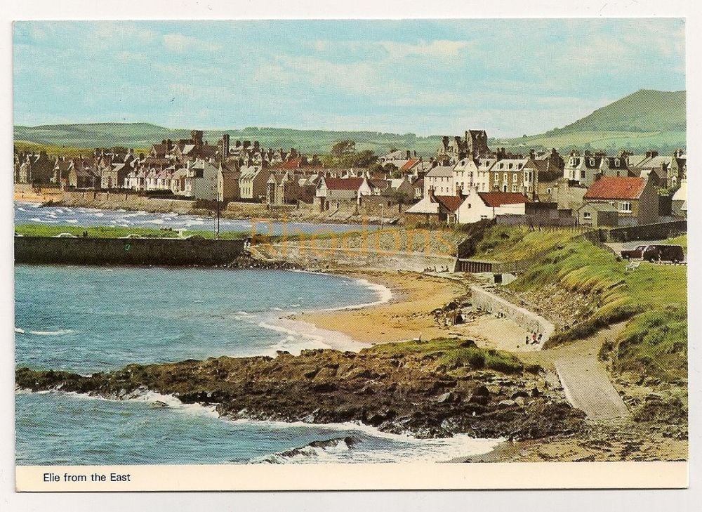 Elie Bay Kingdom of Fife View From The East. Postcard (Used) 