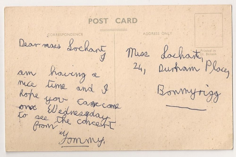 Broomlee Camp, West Linton, Peebles-shire - Colour Photo Postcard