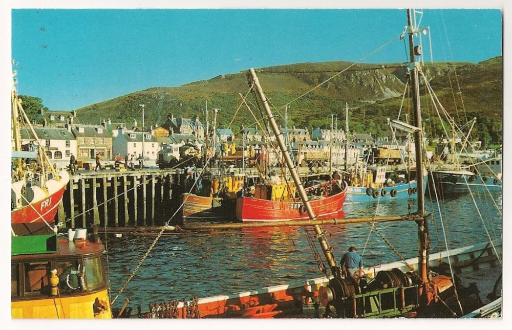The Pier At Ullapool, Ross & Cromarty-Colour Photo Postcard