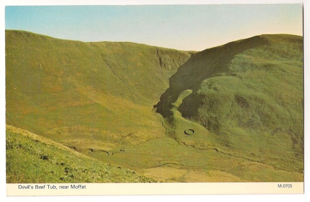 Devils Beef Tub Near Moffat, Dumfries & Galloway Photo Postcard 