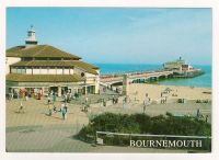 The Pier, Bournemouth, Dorset - Colour Postcard (Salmon)