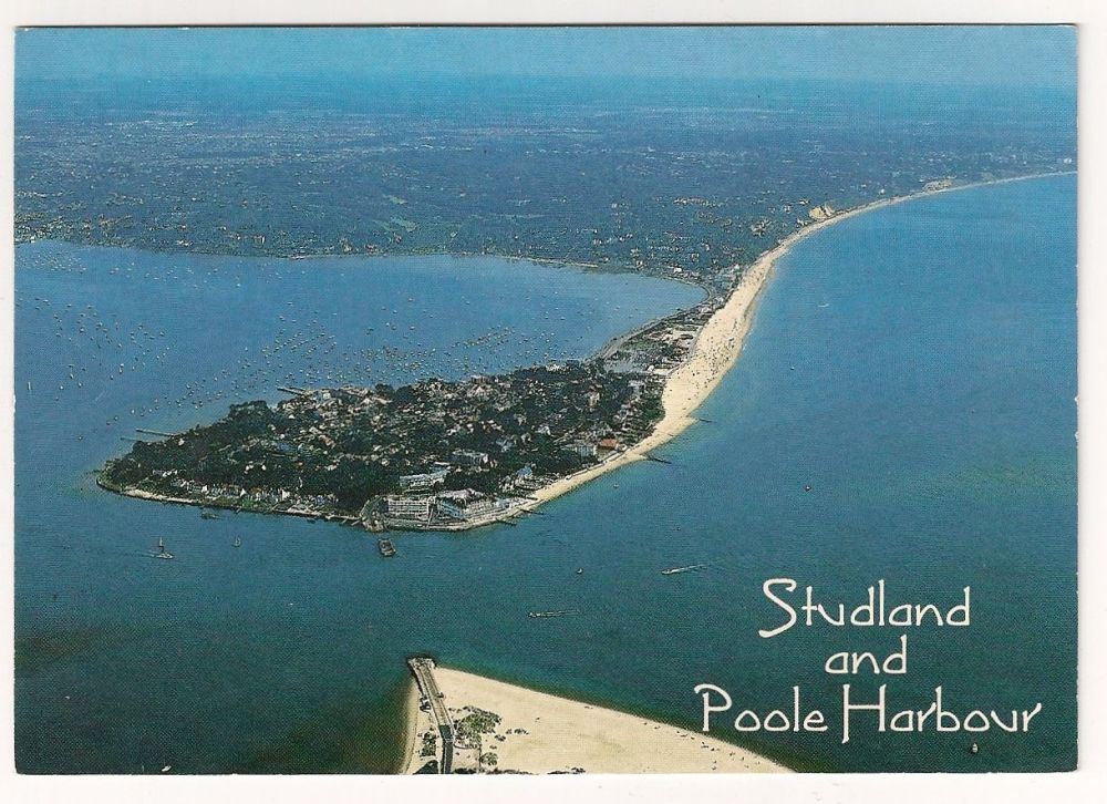 Studland And Poole Harbour, Dorset Aerial Photo Postcard (Hinde)