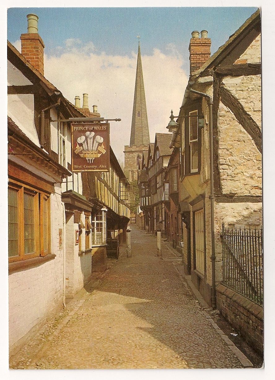 Church Lane, Ledbury, Herefordshire. Colour Postcard
