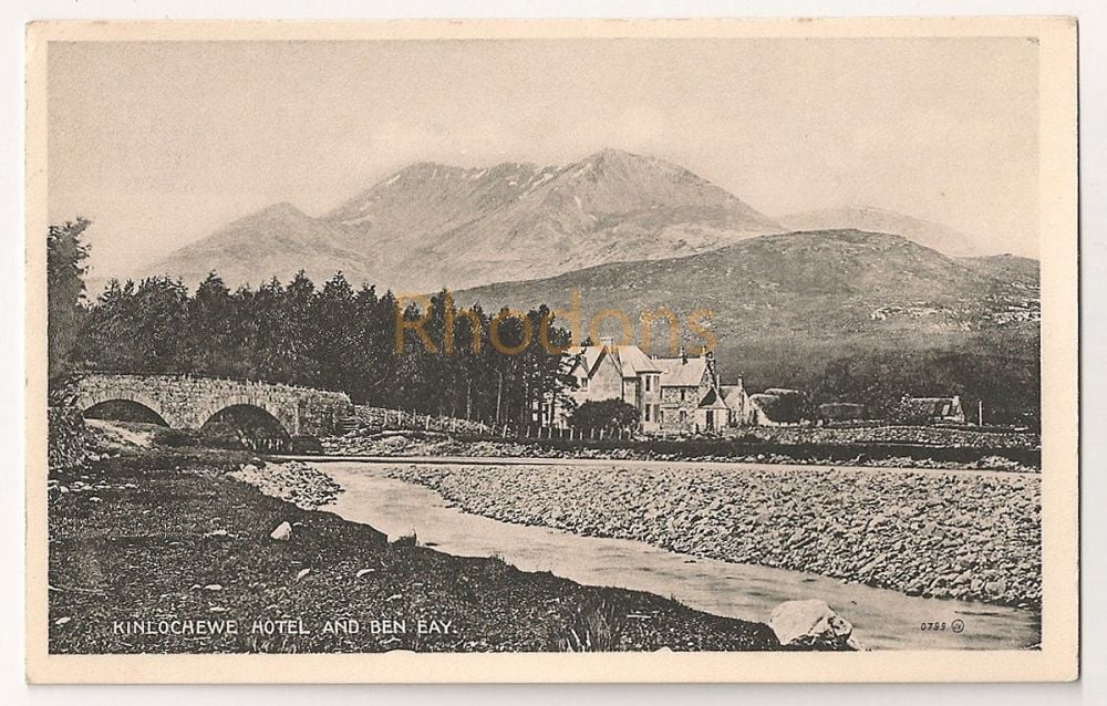 Kinlochewe Hotel & Ben Eay Scottish Highlands Postcard
