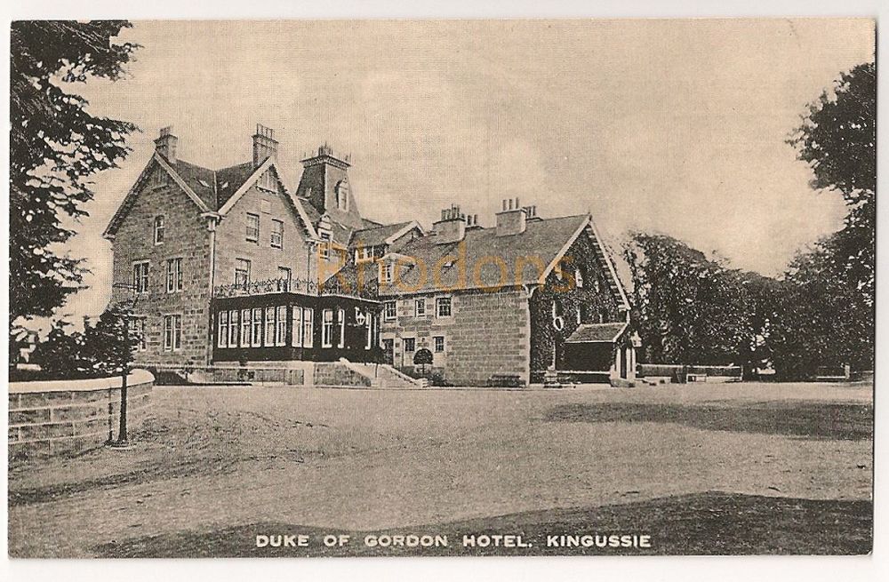 Duke Of Gordon Hotel Kingussie Invernessshire-Vintage Postcard