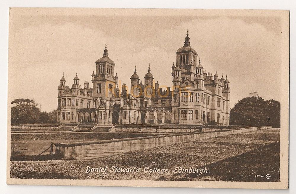 Daniel Stewarts College Edinburgh-Early 1900s Photo Postcard