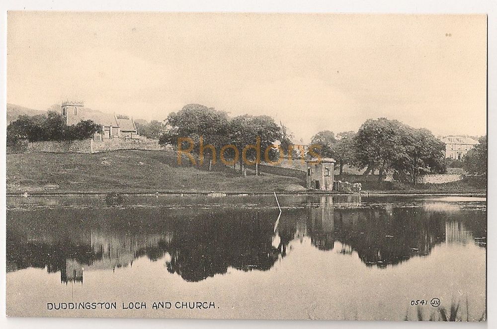 Duddingston Loch And Church, Midlothian - Early 1900s Postcard 