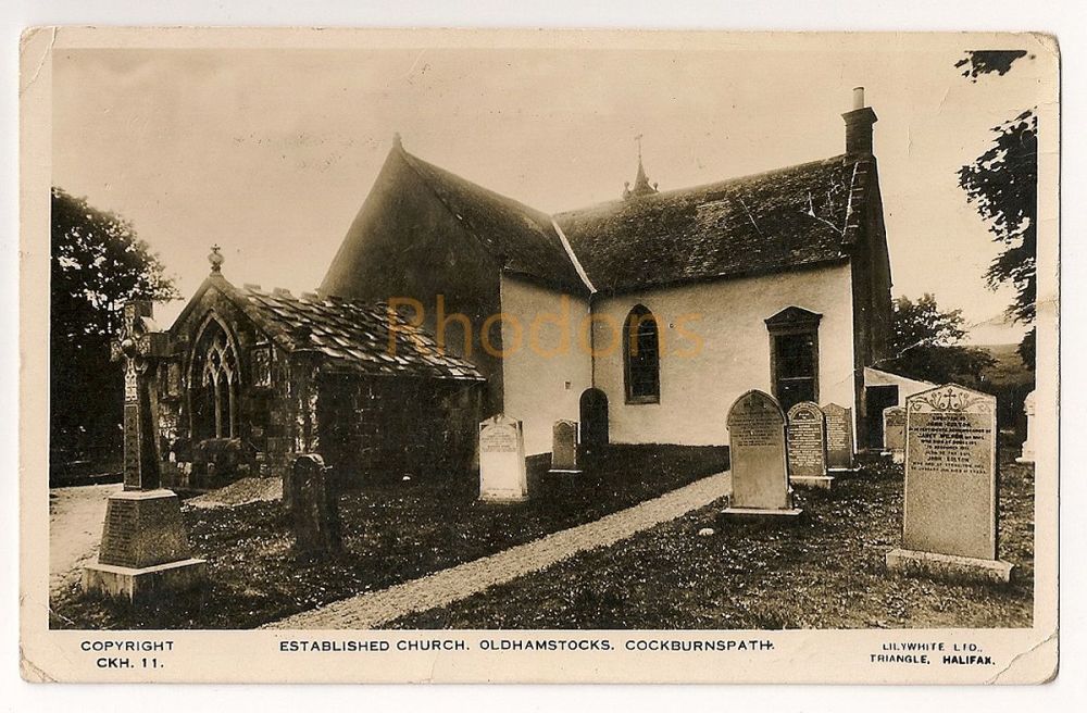 Scotland: East Lothian. Established Church, Oldhamstocks, Cockburnspath, Ea