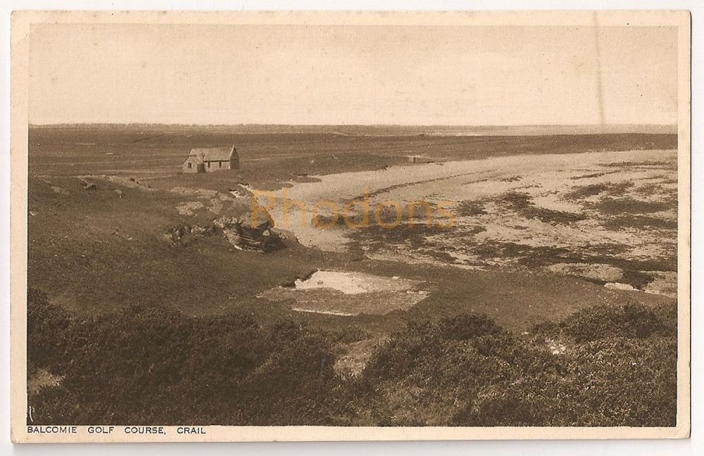 Scotland: Fife. Balcomie Golf Course, Crail. Early 1900s Photo Postcard