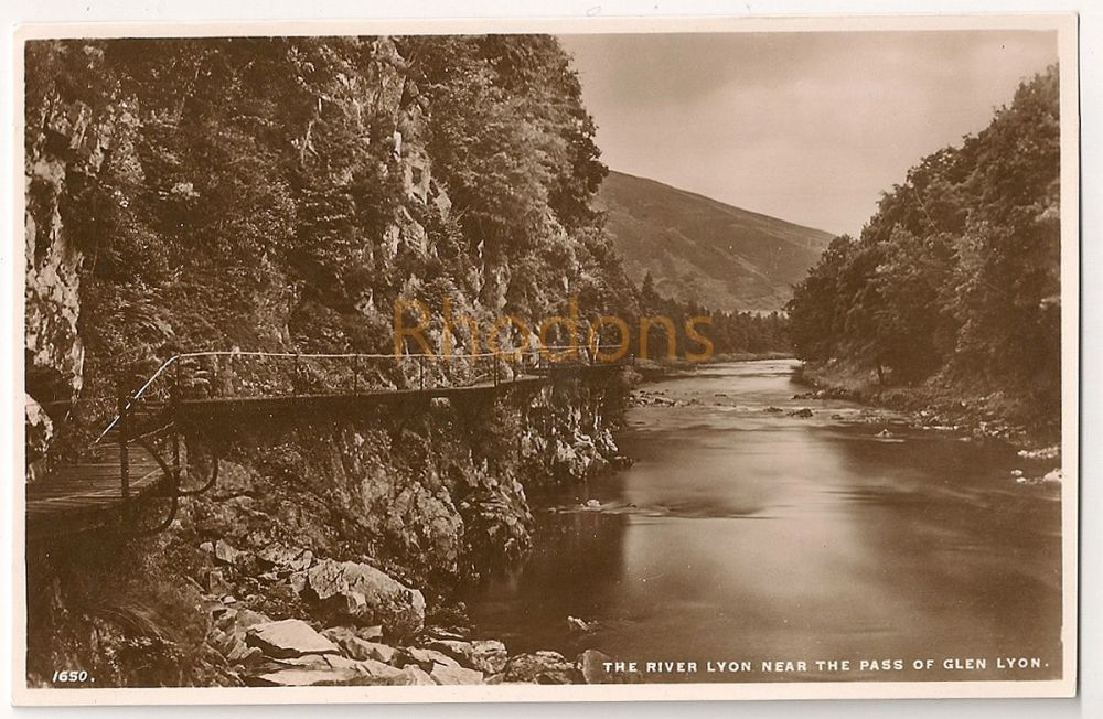 River Lyon Near The Pass Of Glen Lyon Perthshire Postcard