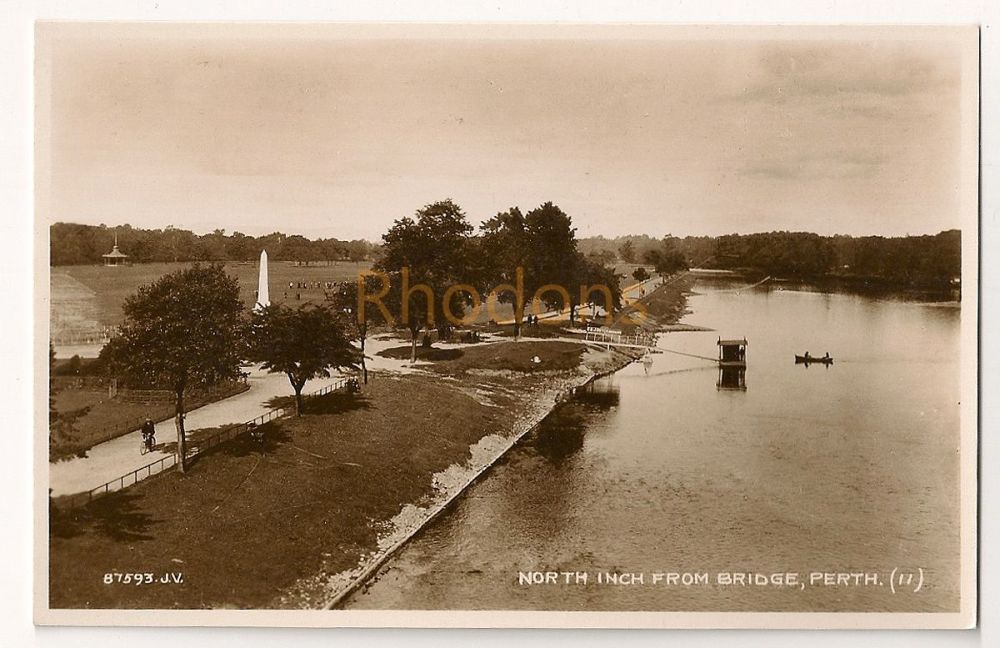 Scotland: Perthshire. North Inch From Bridge, Perth, Early 1900s Real Photo