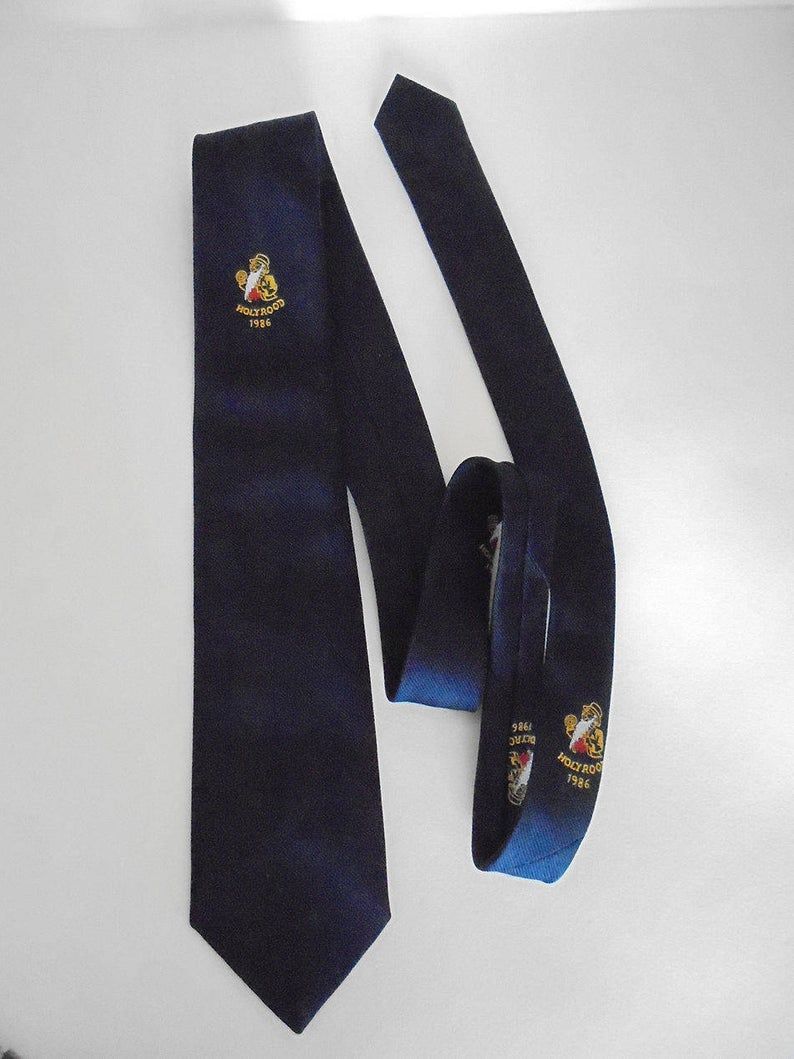 Vintage Tie, Necktie, Brewery Advertising For William Younger, Brewers, Holyrood, 1986