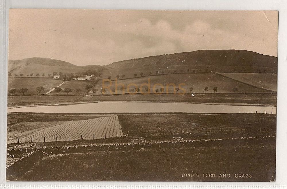 Scotland: Highlands. Lundie Loch And Crags. Early 1900s Photo Postcard
