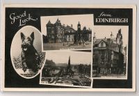 Good Luck From Edinburgh. Raphael Tuck Multiview Photo Postcard 