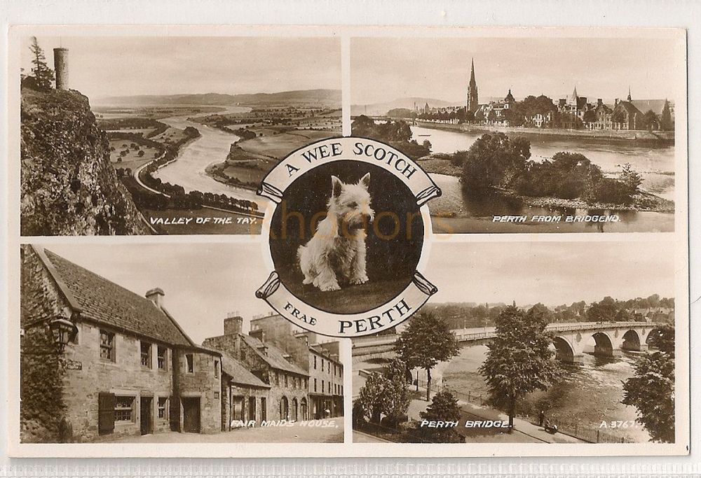 Scotland: Perthshire. A Wee Scotch Frae Perth. Multiview Photo Greetings Po