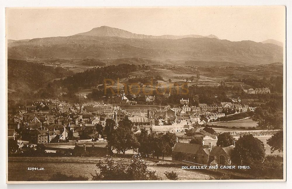 Dolgelley And Cader Idris, Wales Real Photo Postcard 