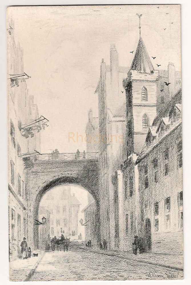 Magdelane Chapel, Cowgate, Edinburgh Early 1900s Art Postcard