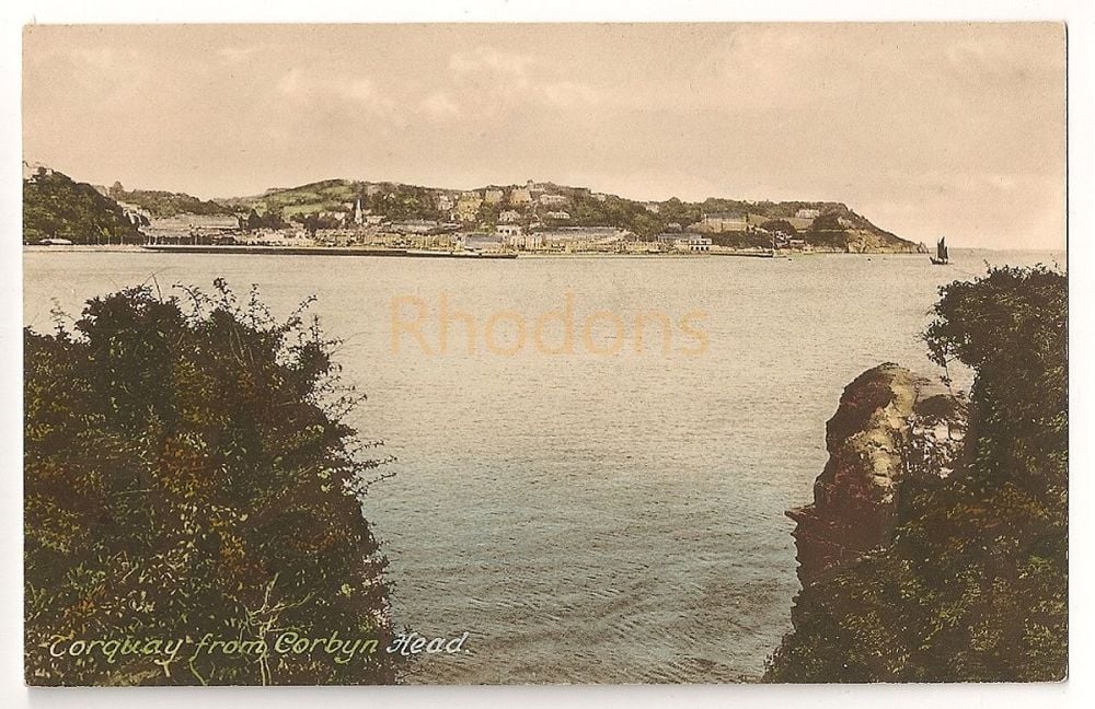 England: Devon.Torquay From Corbyn Head. Early 1900s Friths Series Postcard