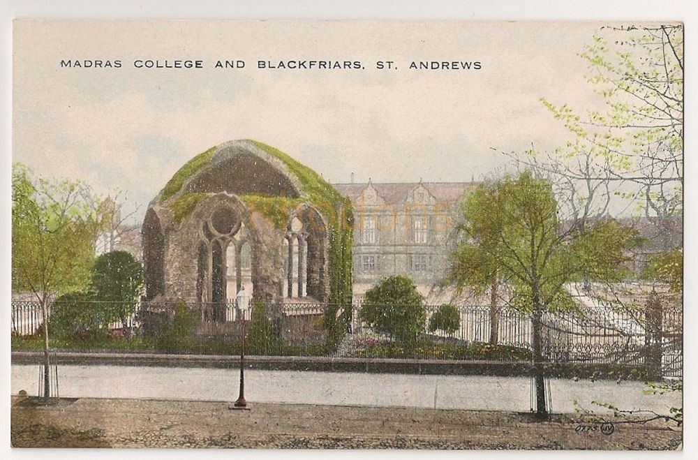 Madras College & Blackfriars St Andrews Early 1900s Postcard 