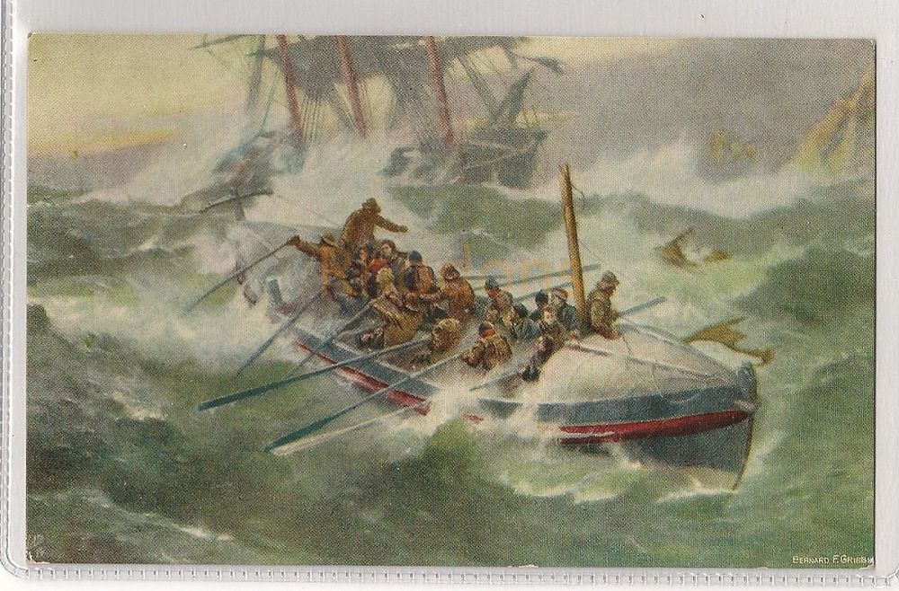 Royal National Life Boat Institution (RNLI) - Early 1900s Tucks Postcard