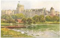 Windsor Castle Valentines Art Colour Postcard (A1396)