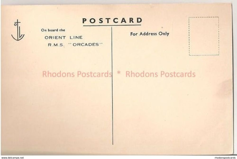 Orient Line RMS Orcades 18,000 Tons. Circa 1950s / 1960s Postcard