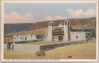 USA: New Mexico. Old Indian Church, Pueblo Of San Filipe. Fred Harvey, H-2021. Early 1900s Postcard