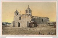 USA: New Mexico. The Old Church, Pueblo Of Isleta. Fred Harvey Postcard # 6316