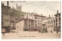 France: Lyon. Place St Jean, Lyon. Early 1900s Postcard
