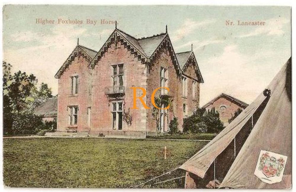 Higher Foxholes, Bay Horse Near Lancaster 1912 Postcard