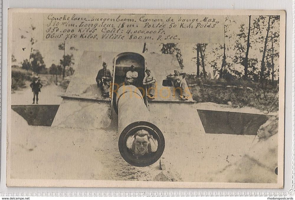 Great War 1914-1918 Postcard-Gun-Cannon De Barrage And Soldiers