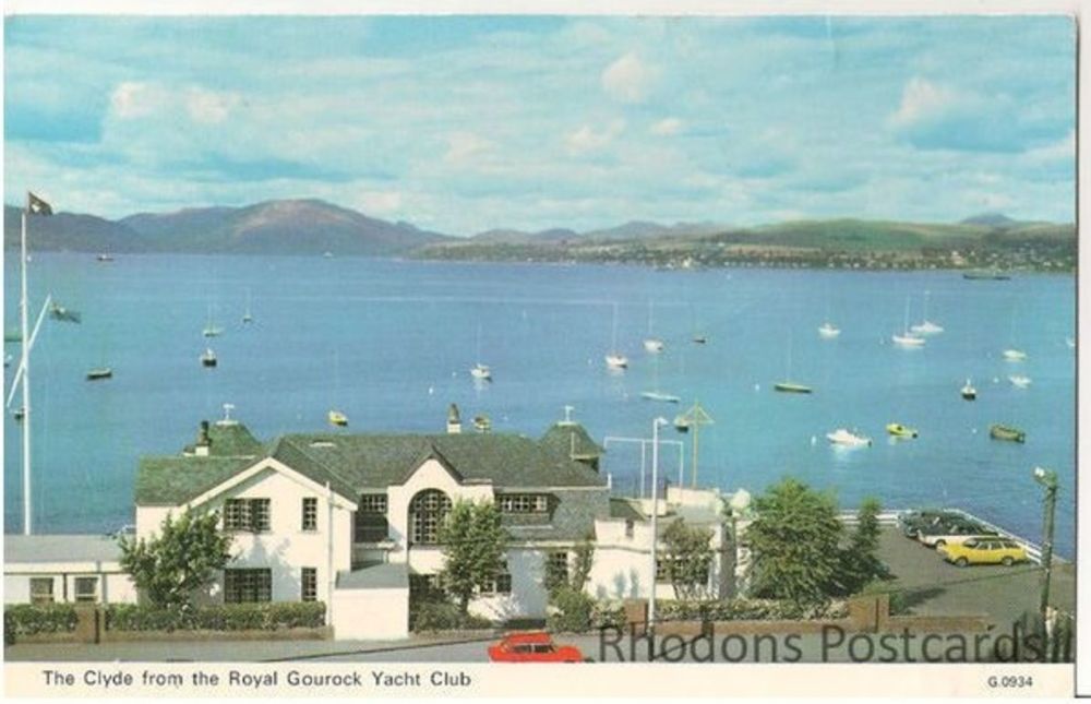 River Clyde From The Royal Gourock Yacht Club, 1970s Postcard