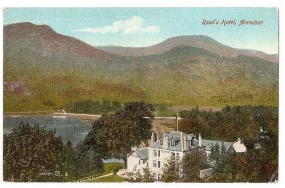 Ross's Hotel Arrochar Argyllshire Early 1900s Postcard 