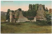 Oystermouth Castle, Swansea Bay, Gower Peninsula Postcard