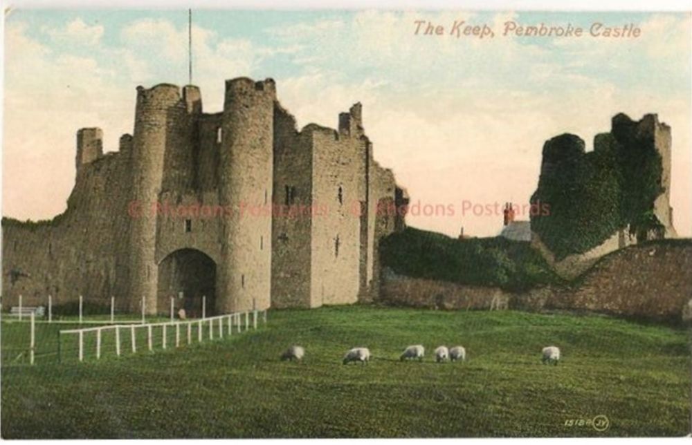 The Keep Pembroke Castle Pembrokeshire Wales Early 1900s Postcard (Valentines)
