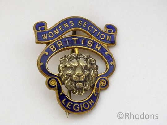 British Legion Award Badge, Womens Section Circa 1930s