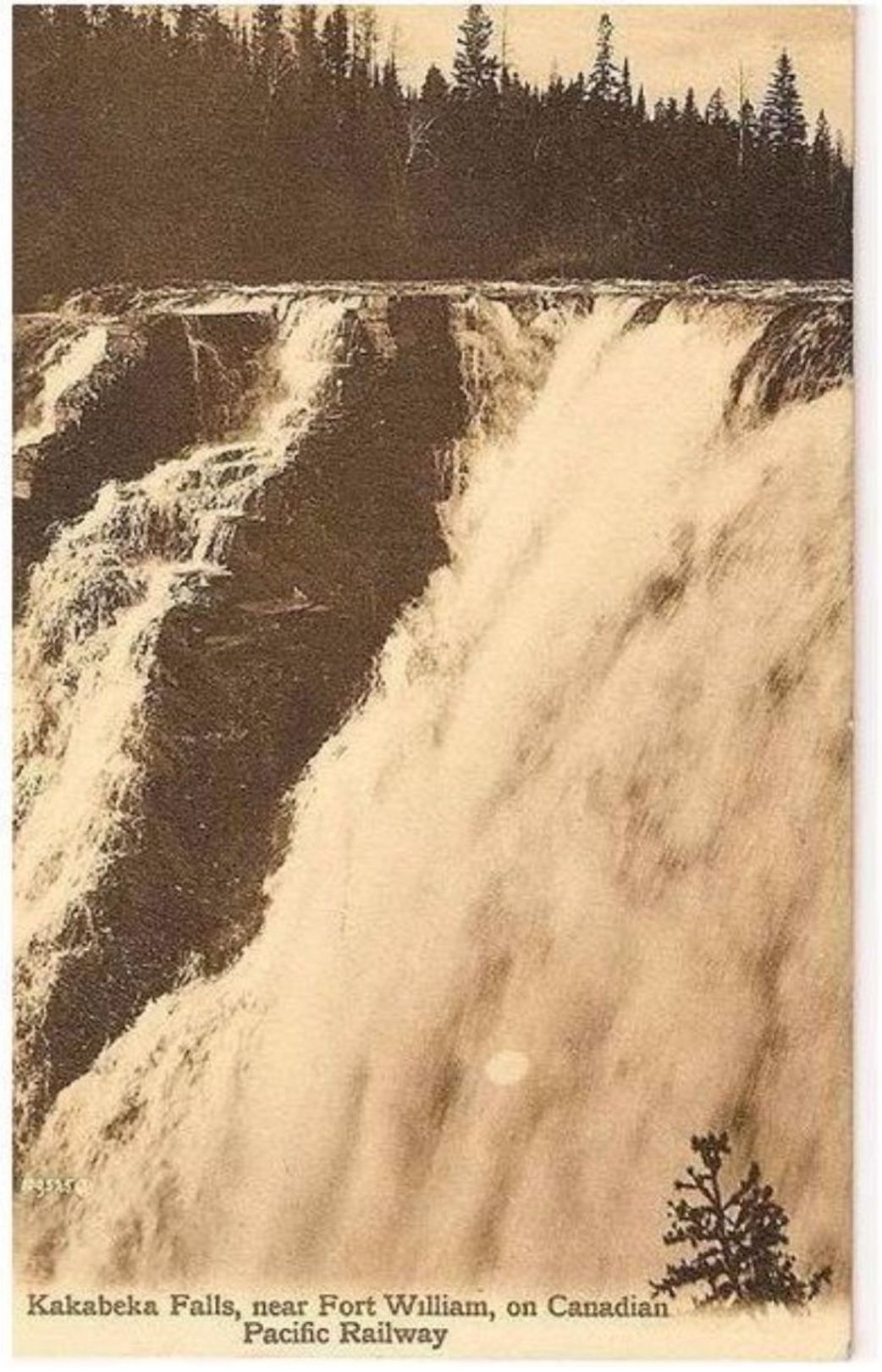 Kakabeka Falls Near Fort William Ontario. Canadian Pacific Railway Postcard