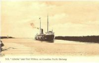 Canada: SS Alberta Near Fort William, Ontario. Canadian Pacific Railway CPR Postcard