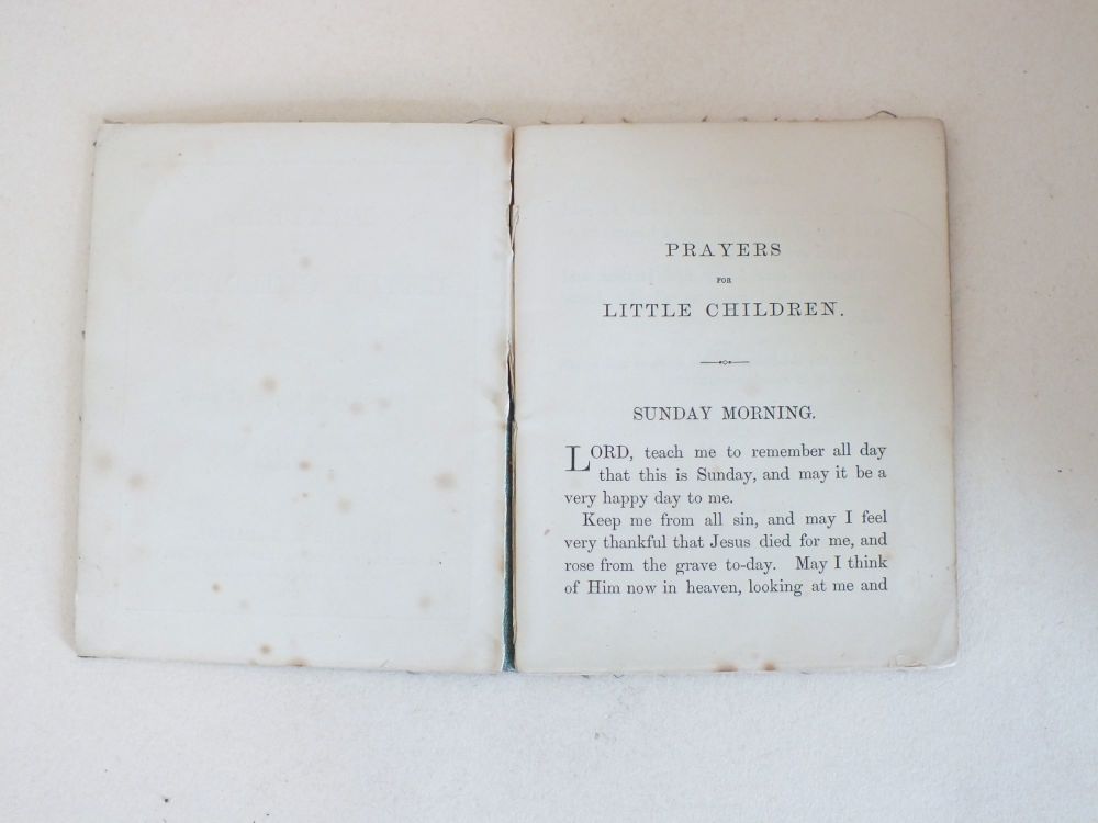 Prayers For Little Children - Victorian Book of Prayers